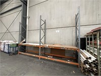 2 Bay 2 Tiered Adjustable Pallet Racking Approx 4m