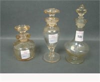 Three Light Iridised Marigold Perfumes W/ Daubers
