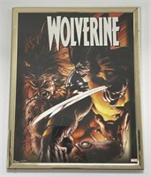 VINTAGE WOLVERINE FRAMED ARTWORK