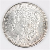 1890 US MORGAN SILVER $1 DOLLAR COIN