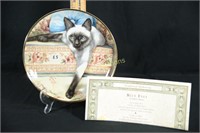 PORCELAIN CAT COLLECTOR PLATE
