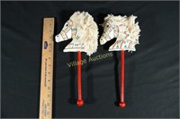 VINTAGE STICK HORSE ORNAMENTS