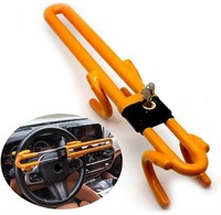 Twin Hook Steering Wheel Lock 6009L Yellow