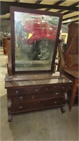 vintage dresser with mirror