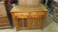 vintage cabinet with lion head drawer pull