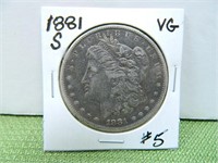 1881-S Morgan Dollar – VG