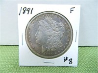 1891 Morgan Dollar – F