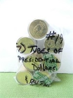 (7) Sealed Tubes of Presidential Dollars,