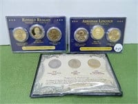 (3) Sets - America’s Smallest Dollar Set, Abe