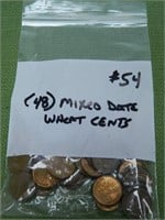 (48) Mixed Date Wheat Cents