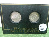 (2) 1964 Wash. Quarters – VF