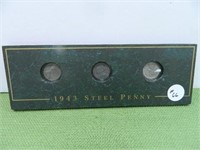 (3) 1943 Steel Penny Set