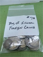 Bag of Silver Foreign Coins