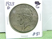 1923-D Peace Dollar – G