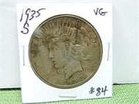1935-S Peace Dollar – VG