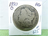 1890-O Morgan Dollar – AG