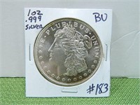 Morgan Dollar .999 1 oz Silver Round – BU