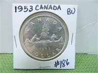 1953 Canada Silver Dollar – BU