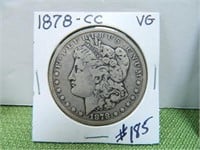 1878-CC Morgan Dollar – VG (KEY DATE)