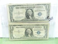 (6) 1935 Series, (3) 1957 Series $1 Silver Certs -