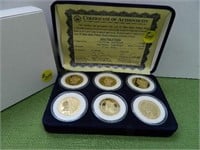 Set of (6) $5 Mint Mark Tribute Proof Collection -