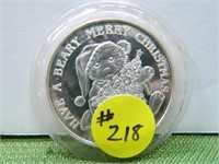 1996 Merry Christmas .999 Silver Round