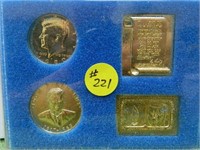 1980 Kennedy Half Dollar Set (Gold Plated)