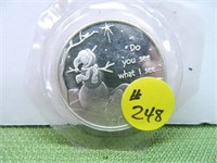 2004 Holiday Greetings 1 oz. .999 Silver Round