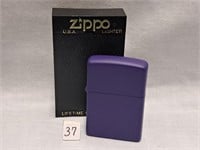 1989 zippo purple  nos