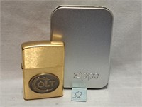 1997 zippo brass colt  nos