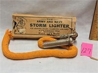 army+navy storm lighter in rough box
