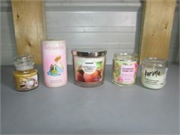 Mostly NEW Misc Candles Lot,5pc