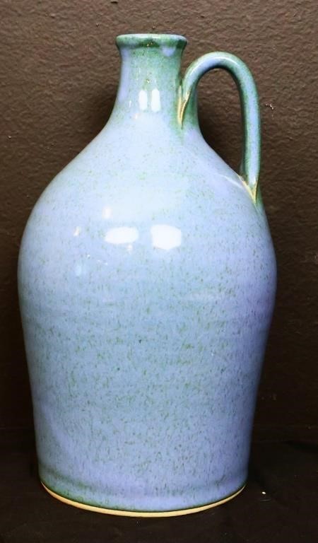 Blue Hickory Hill By Daniel Marley pottery jug