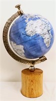 8in globe on wood base