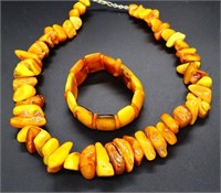 Vintage baltic amber estate necklace/bracelet