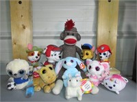 Large Lot of Plush Stuffies, Paw Patrol,Misc TY