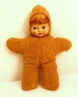 Vintage rubber face plush doll