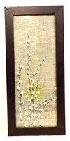 Framed, signed Karen Brackman pussywillow art