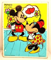 Vintage childs Playskool Mickey/Minnie puzzle