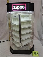 27 in. zippo display case (see description)
