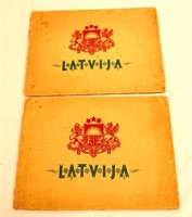 Lot of 2 vintage Lativa albums, by UNRRA