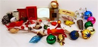 Vintage Christmas lot, inc ornaments