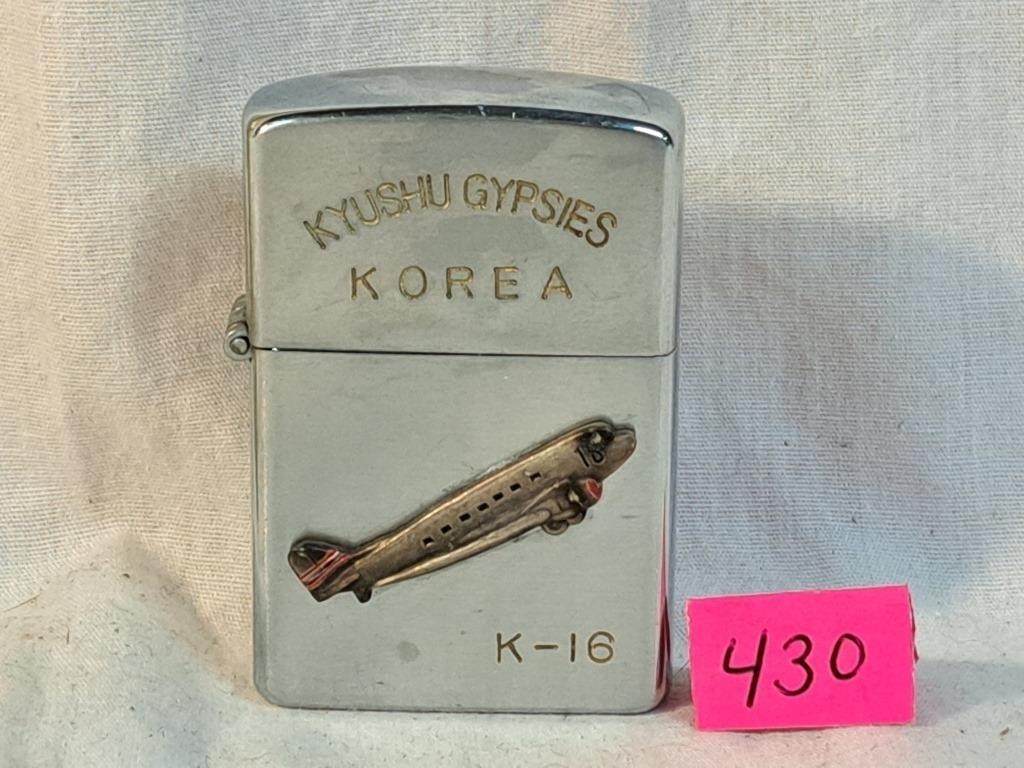 1953 penguin korean war lighter appears unfired