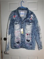 NEW Road Narrows Decorative Jean Jacket, Size M