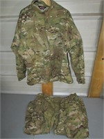 Military Outfit Lot, Pants and Jacket Size XL