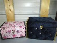 Owl Box and Blue Velvet Queen Box