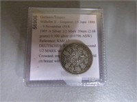 Half Mark Silver German Empire 0.900 Silver