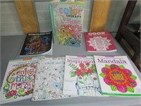 7pc Adult Coloring Book Lot,Color Therapy,Cock