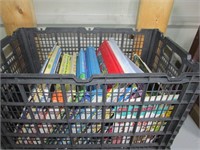 Black Crate of Various Kids Books, Disney, Scooby