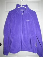 Womens Purple Zip Up Fleece Columbia Size XL